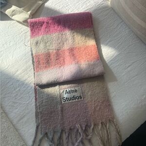 Acne Studios Multicolor Striped Scarf